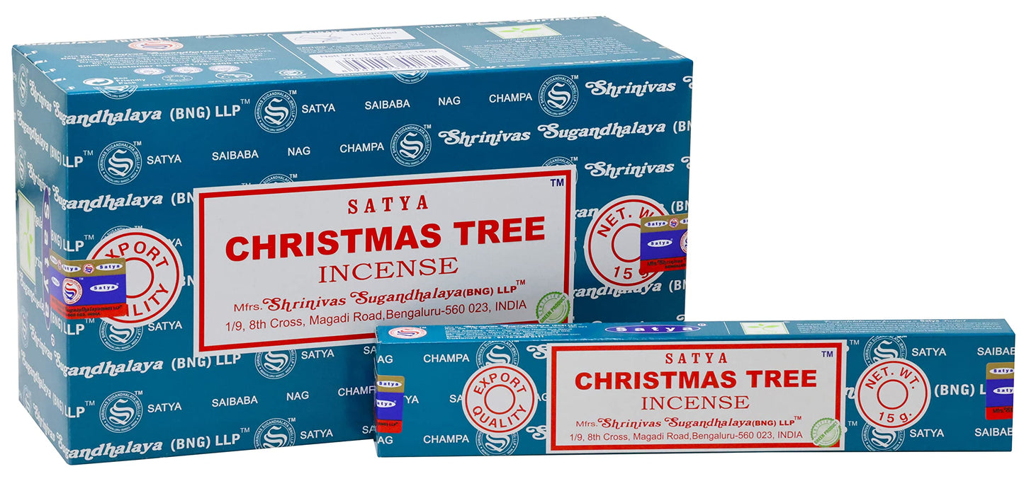 Satya (BANG) Christmas Tree Incense Stick 180g (15g x 12 packs)