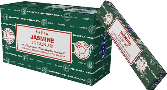 Satya (BANG) Jasmine Incense Stick 180g (15g x 12 packs)