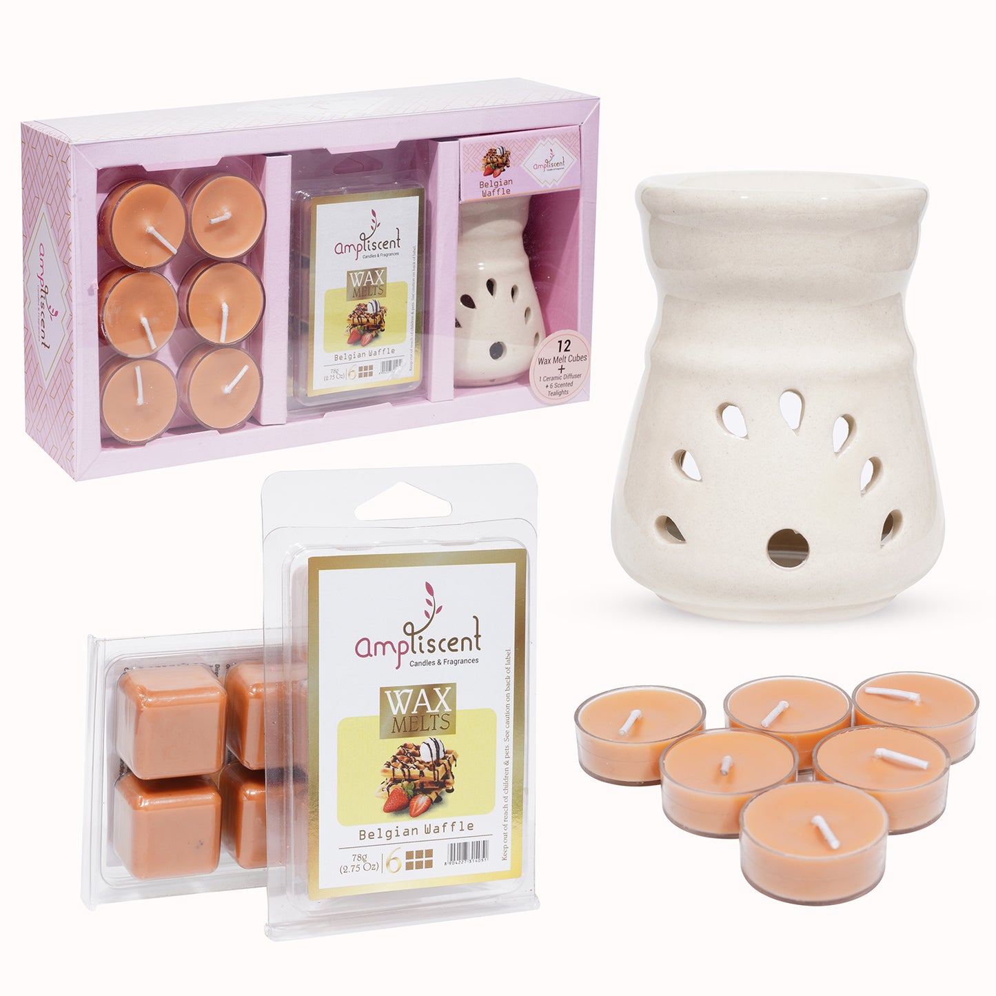 Ampliscent Wax Melt Gift Set - Belgian Waffle