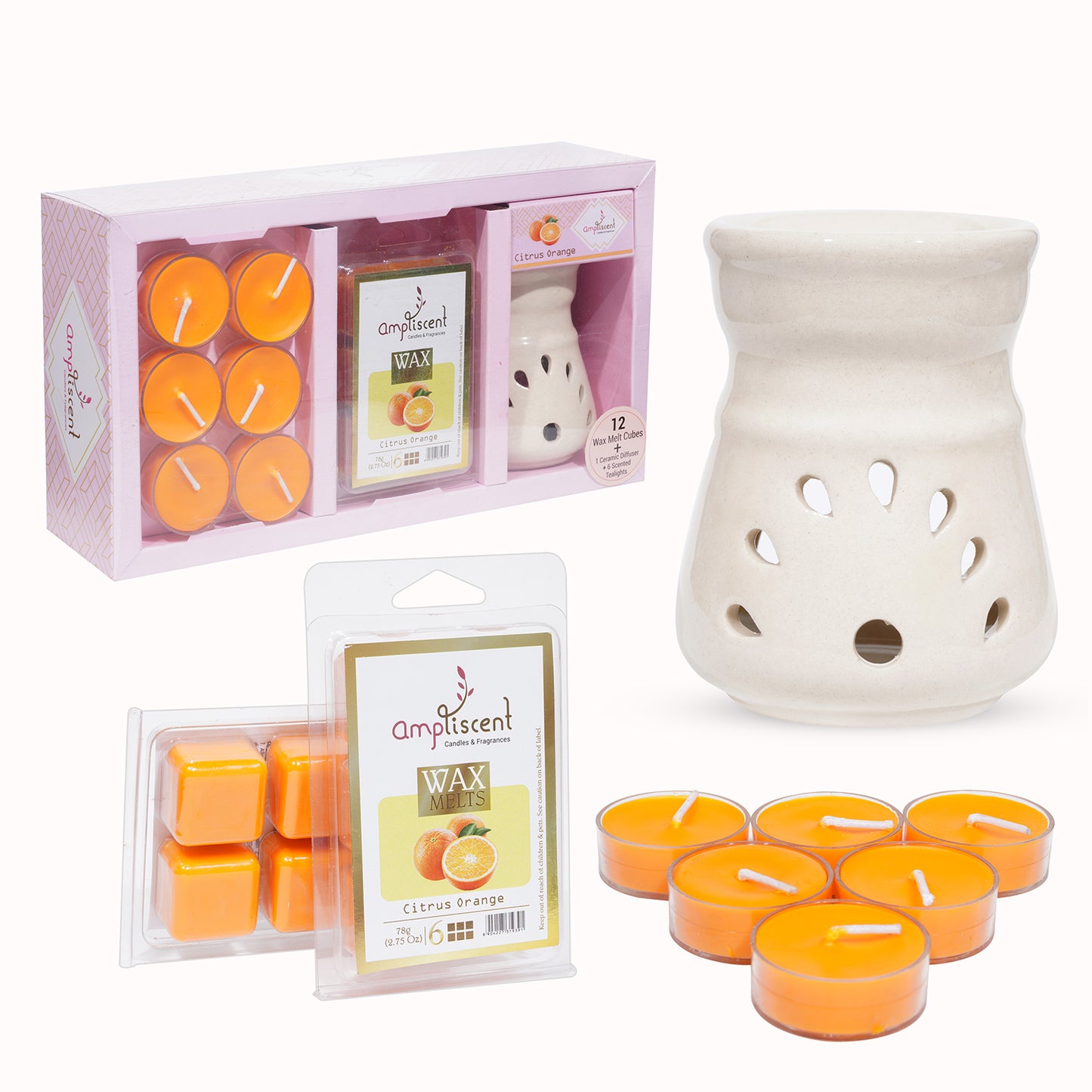 Ampliscent Wax Melt Gift Set - Citrus Orange