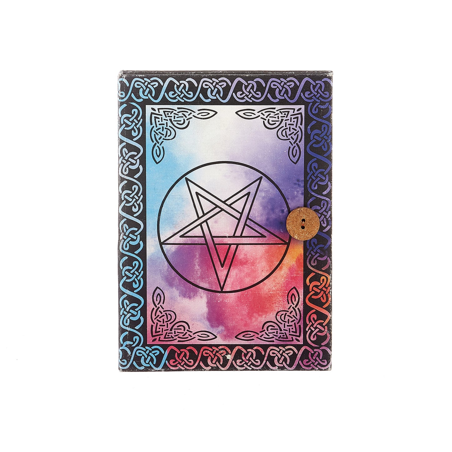 Leather Journal Tic Dyc Pentacle Book of Shadows