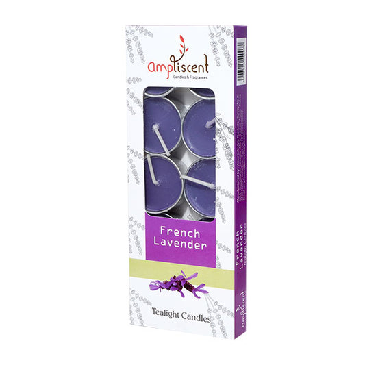 Ampliscent Tealight Candles - French Lavender (Pack of 3)