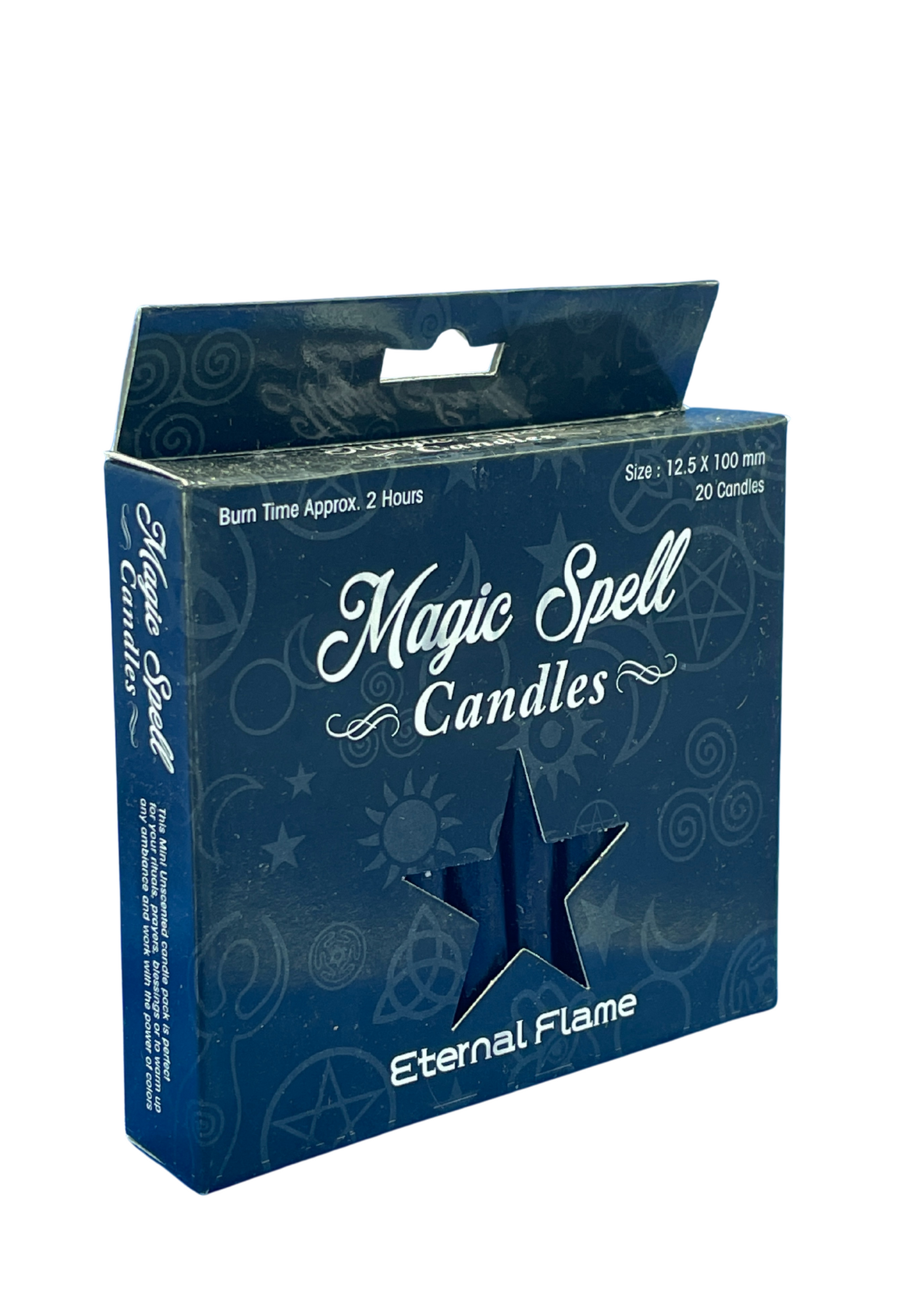 Eternal Flame - Magic Spell Candles 4" Black (Pack of 20)