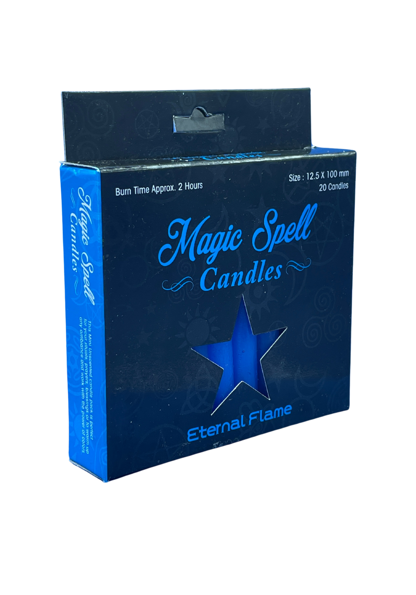 Eternal Flame - Magic Spell Candles 4" Light Blue (Pack of 20)