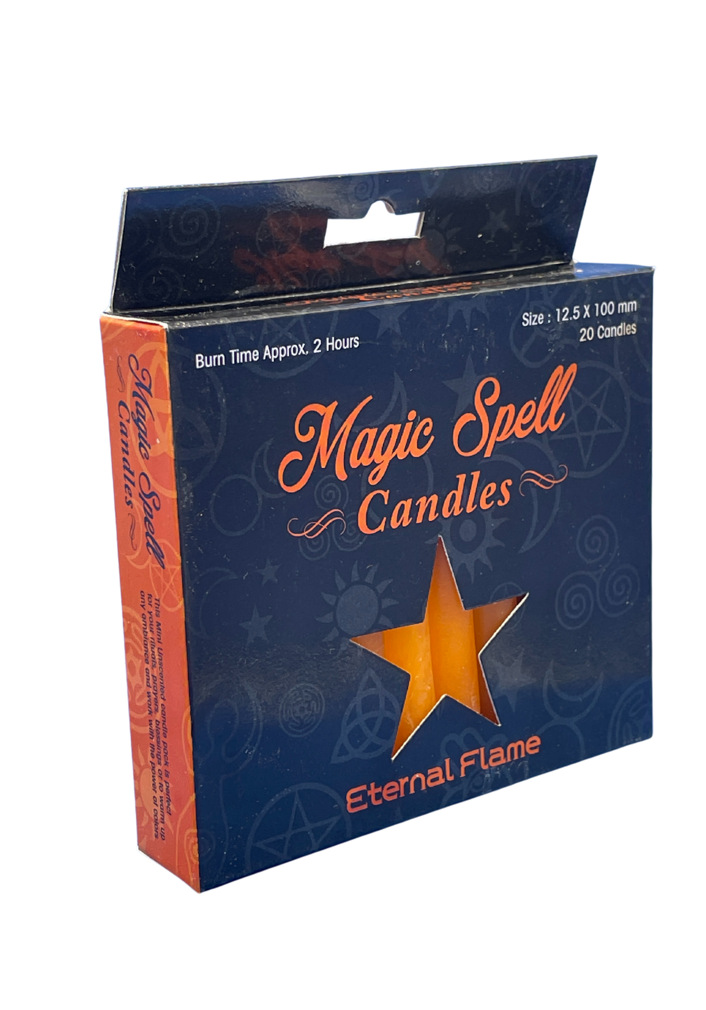 Eternal Flame - Magic Spell Candles 4" Orange (Pack of 20)