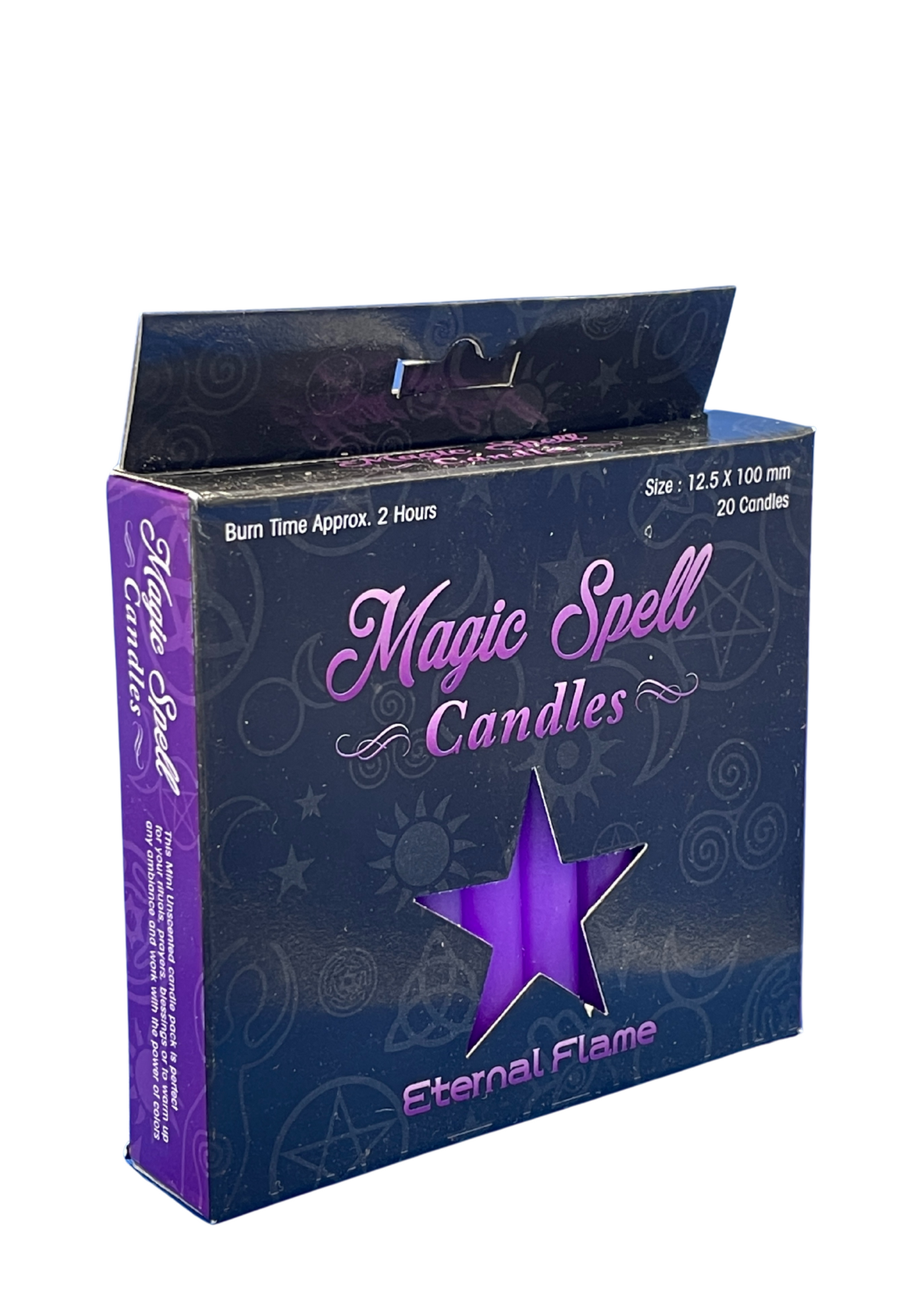 Eternal Flame - Magic Spell Candles 4" Purple (Pack of 20)