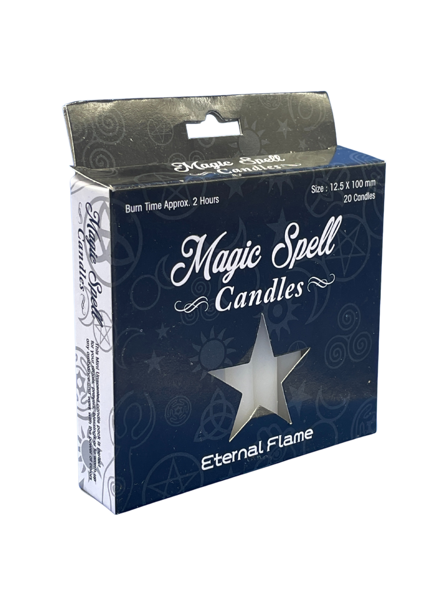 Eternal Flame - Magic Spell Candles 4" White (Pack of 20)