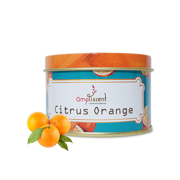 Ampliscent Tin Candles - Citrus Orange (Pack of 1)