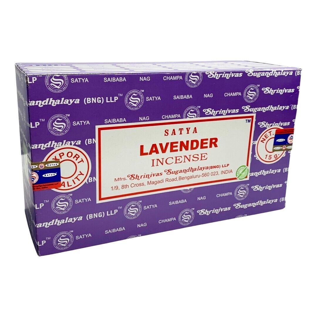 Satya (BANG) Lavender Incense Stick 180g (15g x 12 packs)