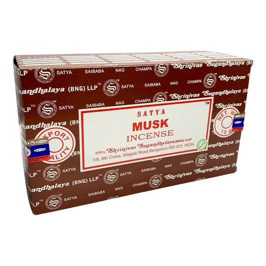 Satya (BANG) Musk Incense Stick 180g (15g x 12 packs)