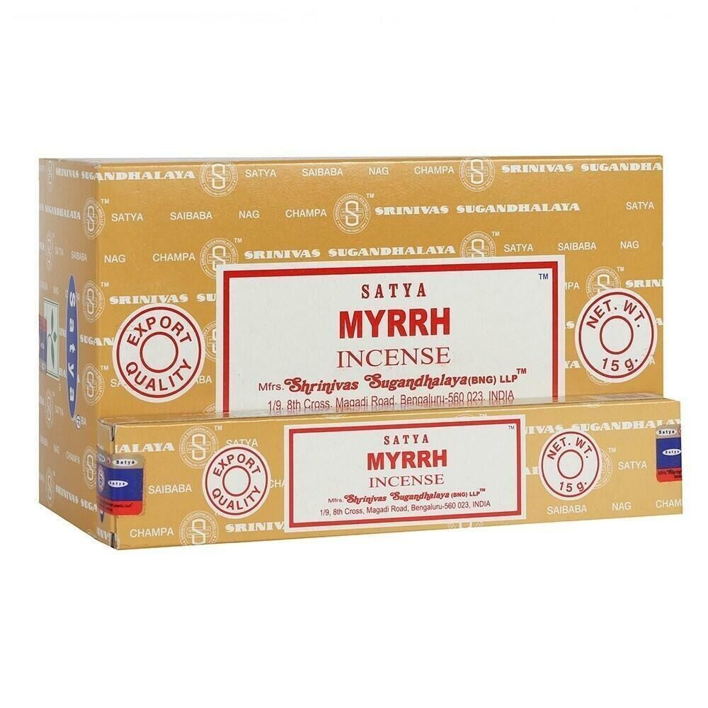 Satya (BANG) Myrrh Incense Stick 180g (15g x 12 packs)