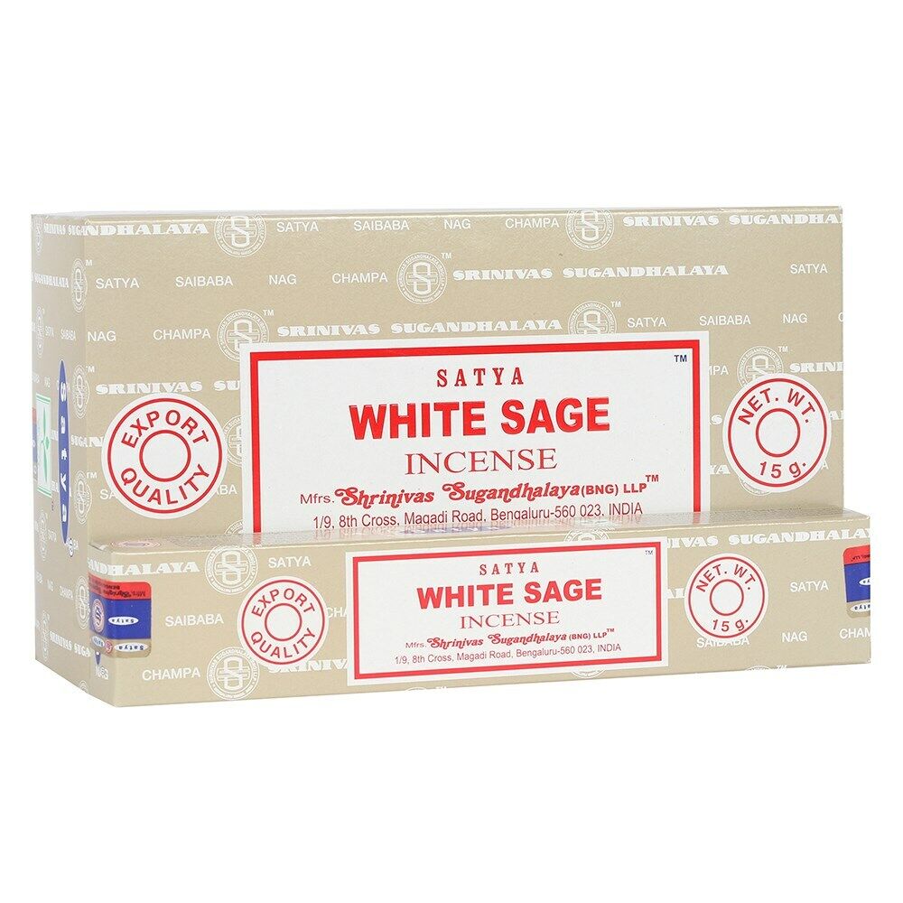 Satya (BANG) White Sage Incense Stick Box 180g (15g x 12 packs)