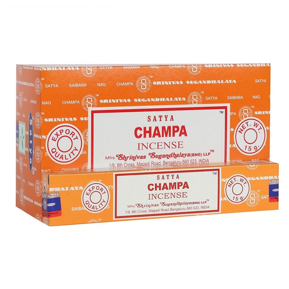 Satya (BANG) Champa Incense Stick 180g (15g x 12 packs)