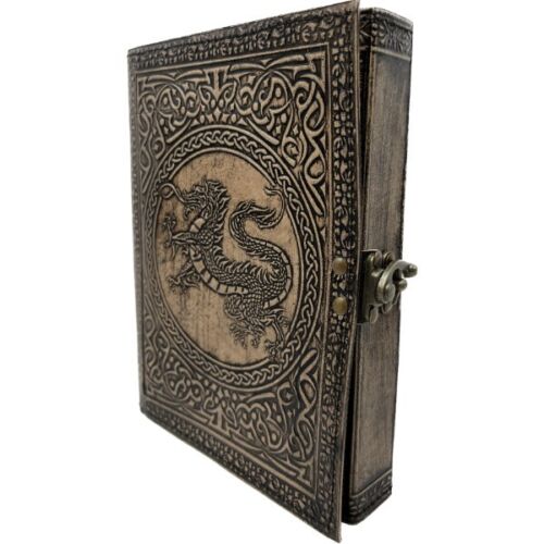 Leather Journal Brown Antique Dragon (15cmx20cm)