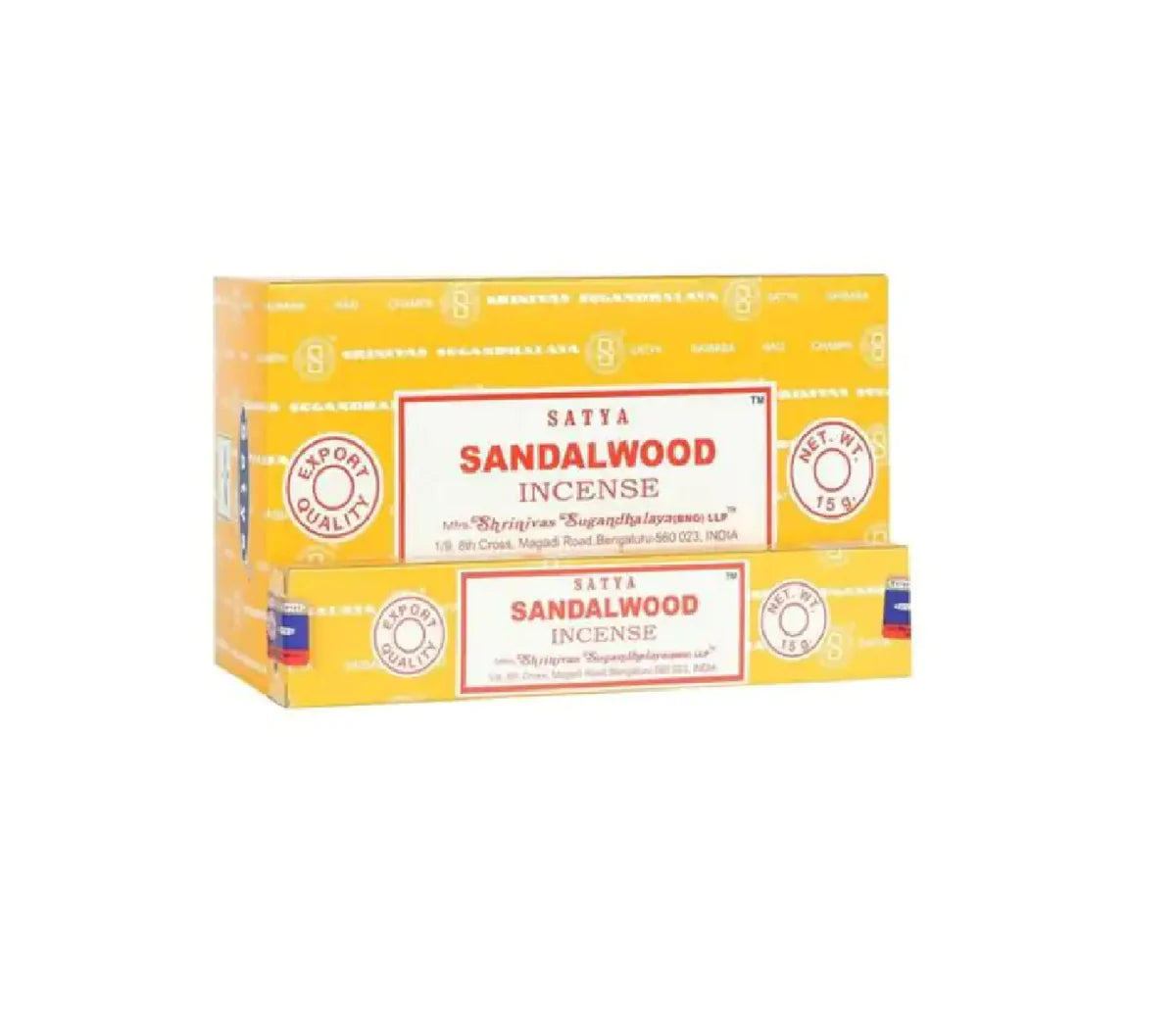 Satya (BANG) Sandalwood Incense Stick 180g (15g x 12 packs)